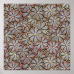 Steampunk Flower Power Print