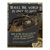 Steampunk Flying Machine Print