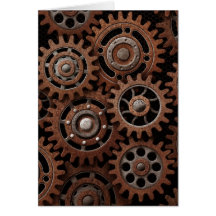 Steampunk Gears Card