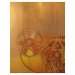 steampunk gears cogs mechanics design flyer