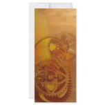 steampunk gears cogs mechanics design personalized rack card