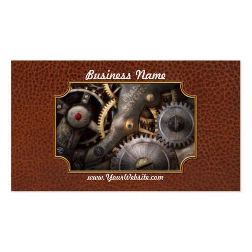 Steampunk - Gears - Horology Business Card Template