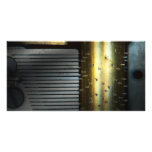 Steampunk - Gears - Music Machine Custom Photo Card