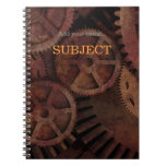 Steampunk gears note book