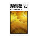 Steampunk Gears postage by FredzCards Steampunk Gears postage