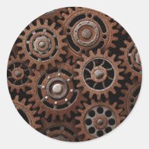 Steampunk Gears Stickers