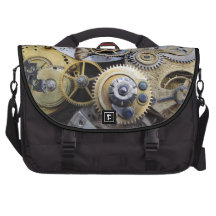 Steampunk Gears, Victorian pocket watch laptop bag