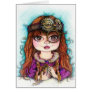 Steampunk Girl Greeting Card