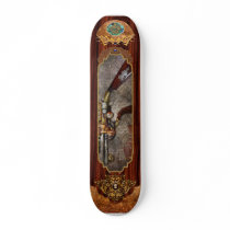Steampunk - Gun - The sidearm Custom Skate Board