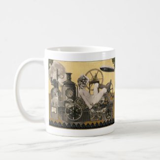 Steampunk Heroine mug