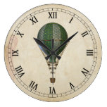 Steampunk Hot Air Balloon Wall Clock