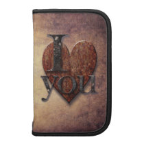 Steampunk I Love You Valentine Organizer