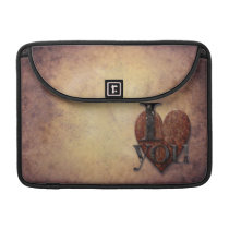 Steampunk I Love You Valentine Sleeve For MacBooks