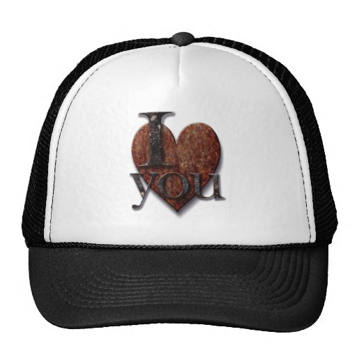 Steampunk I Love You Valentine Trucker Hats