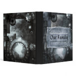Steampunk In Blue gothic Avery Binder