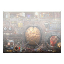 Steampunk - Information overload Personalized Invite