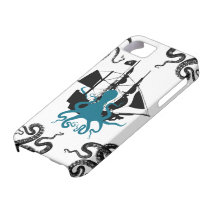 Steampunk iphone5 pirate - Kraken Octopus Attack! iPhone 5 Cover