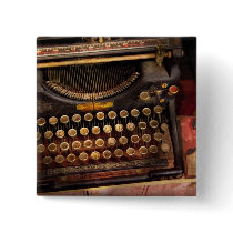Steampunk - Just an ordinary typewriter Pinback Button