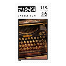 Steampunk - Just an ordinary typewriter Postage Stamp