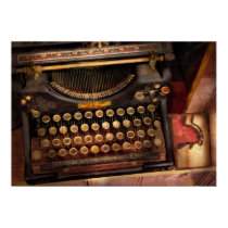Steampunk - Just an ordinary typewriter Poster