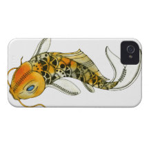 Steampunk Koi iPhone 4 Case-Mate Cases