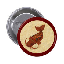 Steampunk Koi buttons