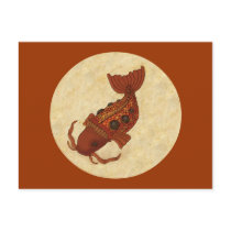 Steampunk Koi postcards