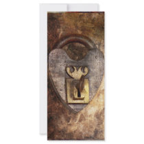 Steampunk - Locksmith - The key to my heart Rack Card
