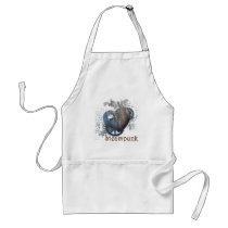 Steampunk love riveted heart aprons
