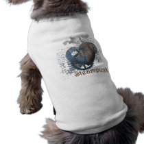 Steampunk love riveted heart pet clothing