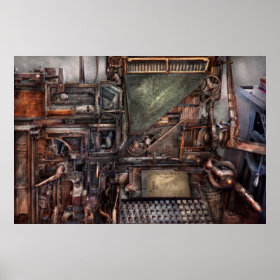 Steampunk - Machine - All the bells and whistles Print
