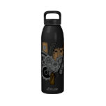 Steampunk Machinery Reusable Water Bottle