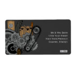 Steampunk Machinery Shipping Label