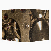 Steampunk Metal Gears Binder
