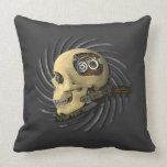 Steampunk Mind Control Throw Pillow