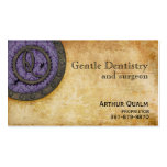 Steampunk Monogram Antique Lilac Q Business Cards
