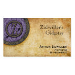 Steampunk Monogram Antique Lilac Z Business Card