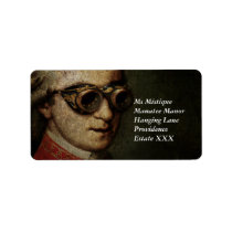 Steampunk Mozart! Address Label