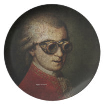 Steampunk Mozart! Dinner Plates