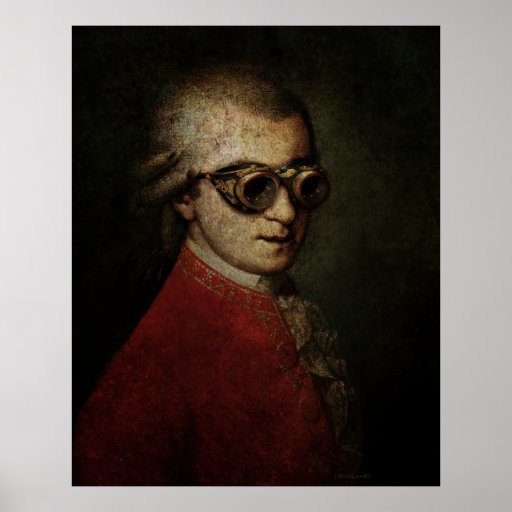 Steampunk Mozart! Poster