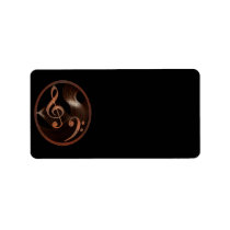 Steampunk Music Design labels (medium) labels