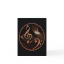 Steampunk Music Design note card cards