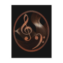 Steampunk Music Design postcard postcards