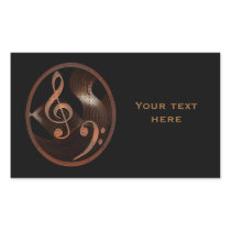 Steampunk Music Design rectangle stickers