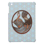 Steampunk Music Metal blue floral iPad Mini Cover