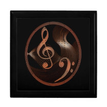 Steampunk Music wooden keepsake jewelry gift box gift boxes