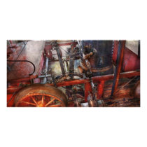 Steampunk - My transportation device Picture Card