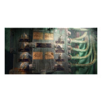 Steampunk - Naval - Lighting control panel Customized Photo Card
