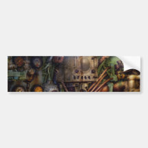 Steampunk - Naval - The comm station Bumper Sticker