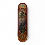 Steampunk - Naval - The comm station Custom Skate Board